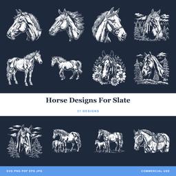 Horse Designs For Slate