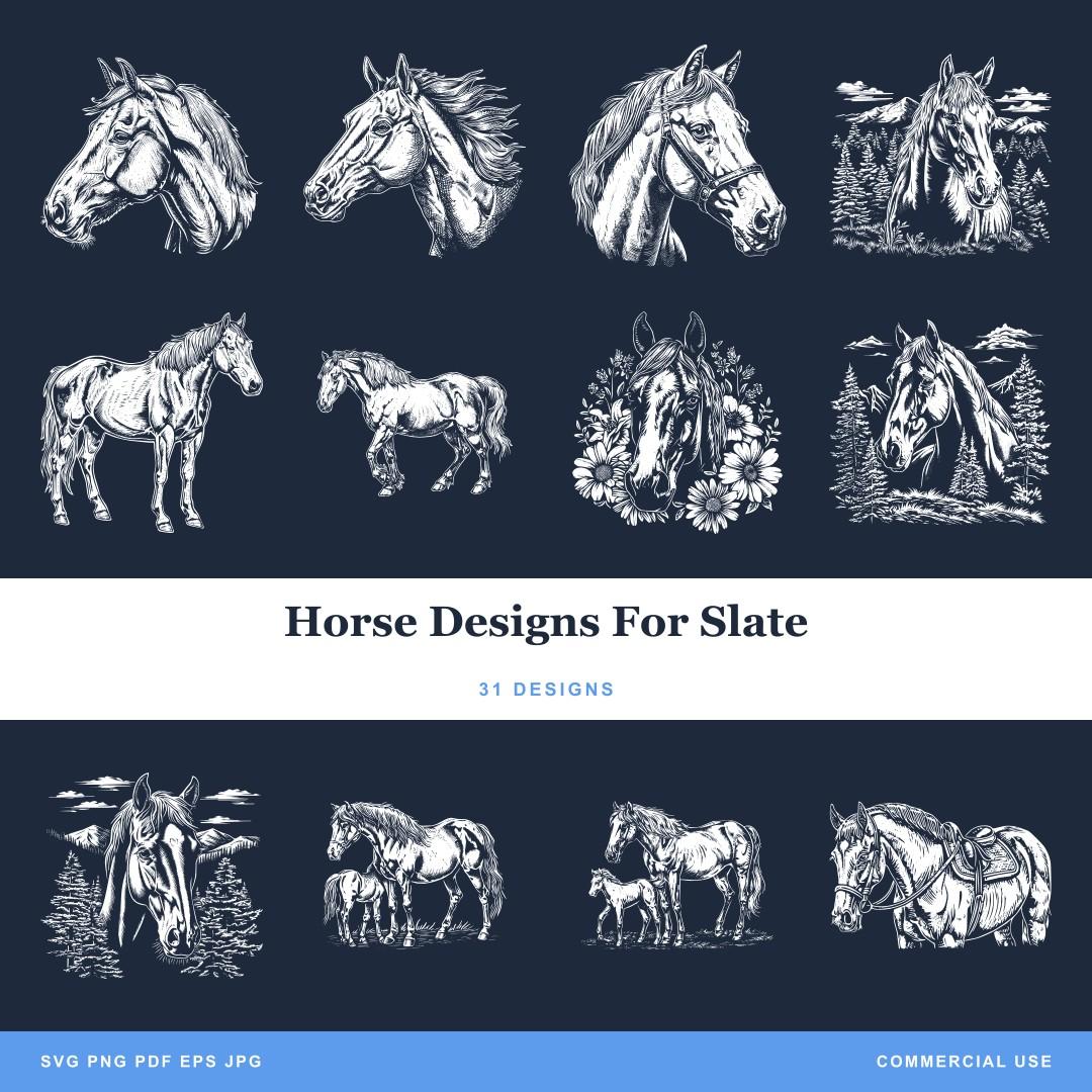 Horse Designs For Slate