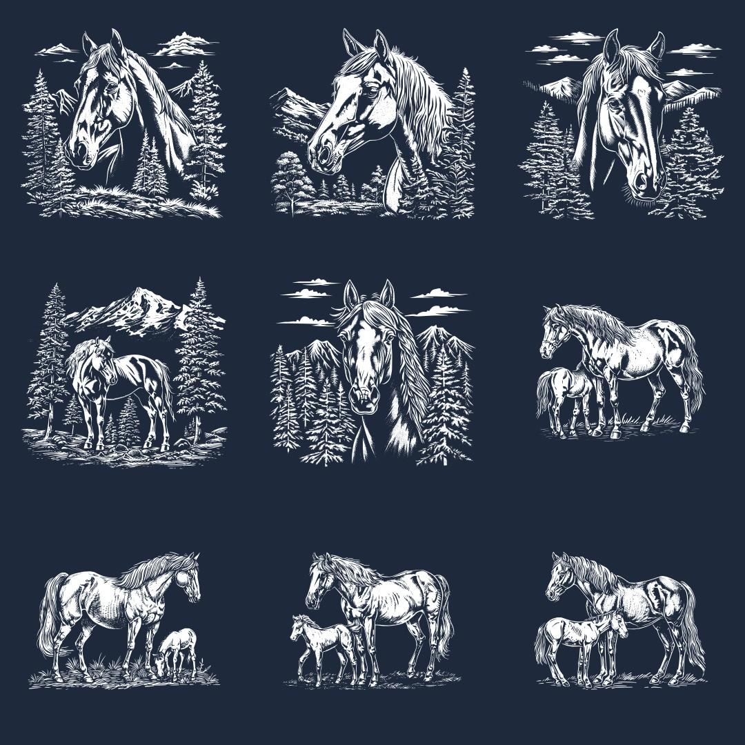 Horse Designs For Slate - Thumbnail 4