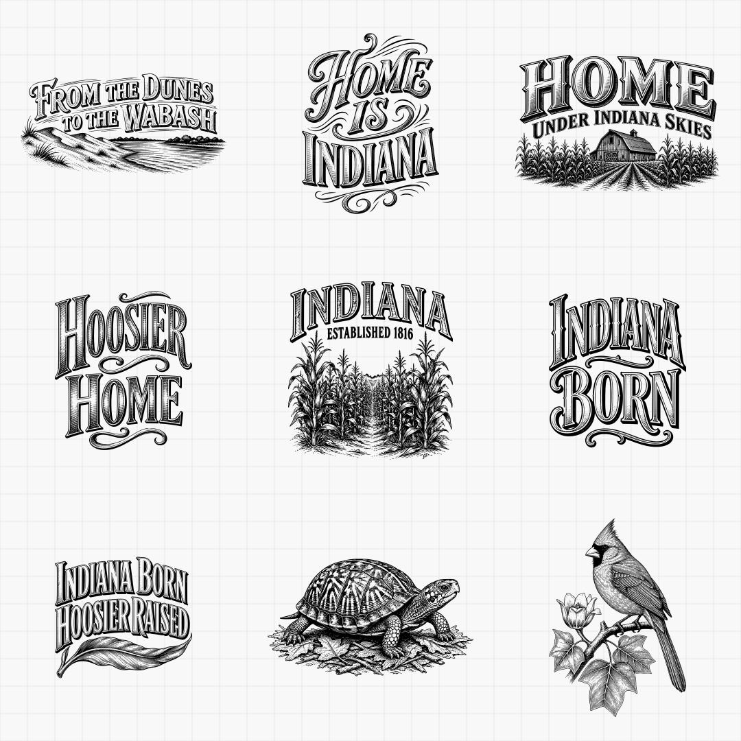 Indiana State Pride & Travel Designs - Thumbnail 2
