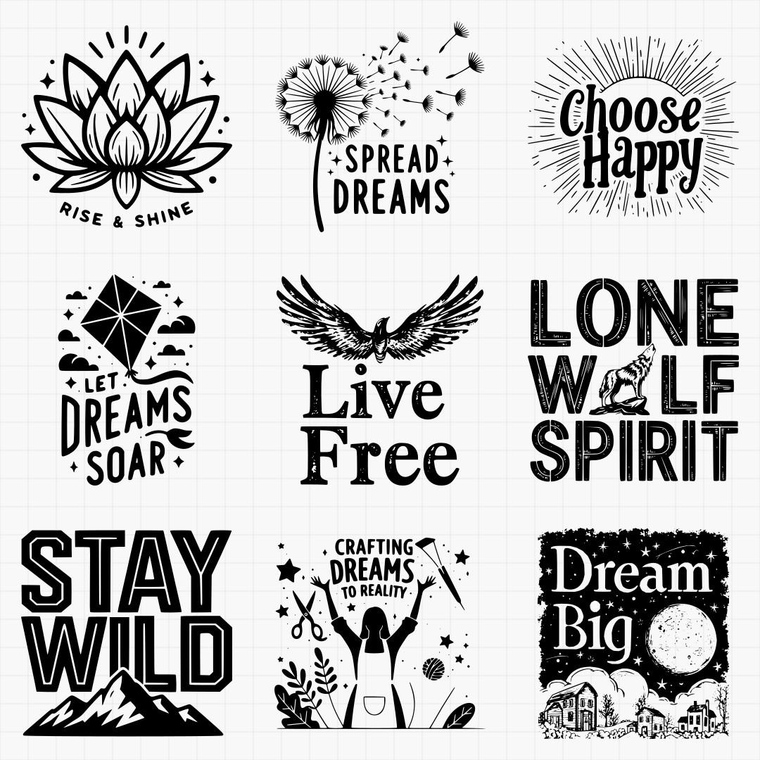 Inspirational Life Nature Svg Bundle - Thumbnail 2