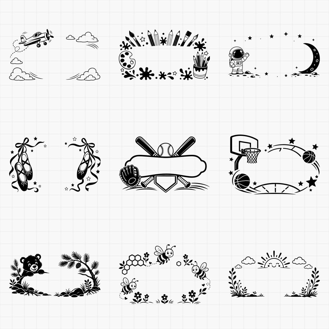 Kids Name Sign Designs - Thumbnail 2