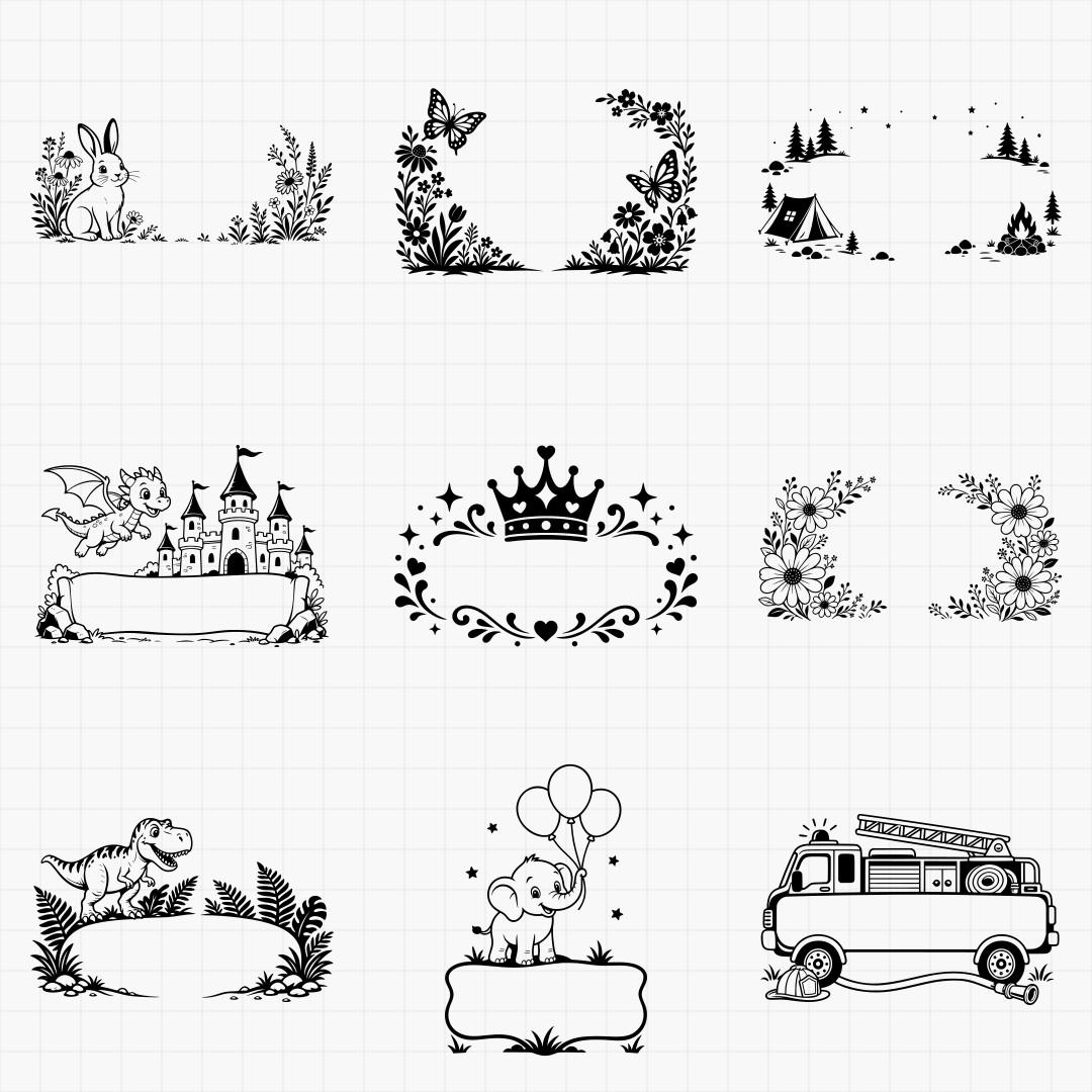Kids Name Sign Designs - Thumbnail 3