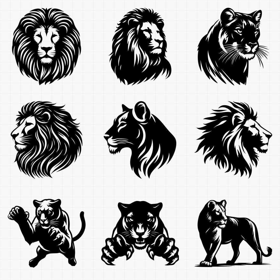 Low Detail Lion Pack - Thumbnail 5