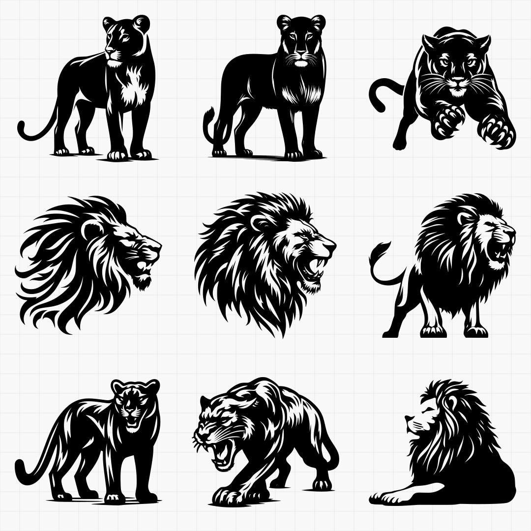 Low Detail Lion Pack - Thumbnail 8