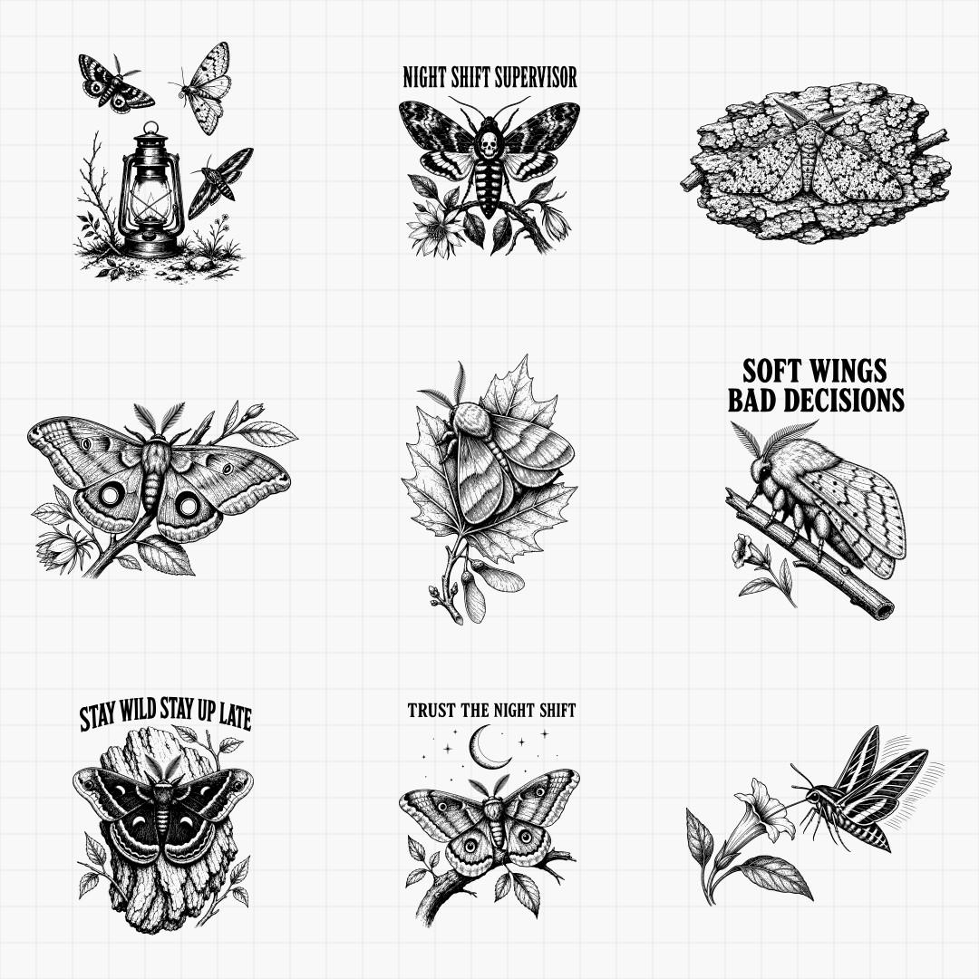 Moth SVG Designs - Thumbnail 4