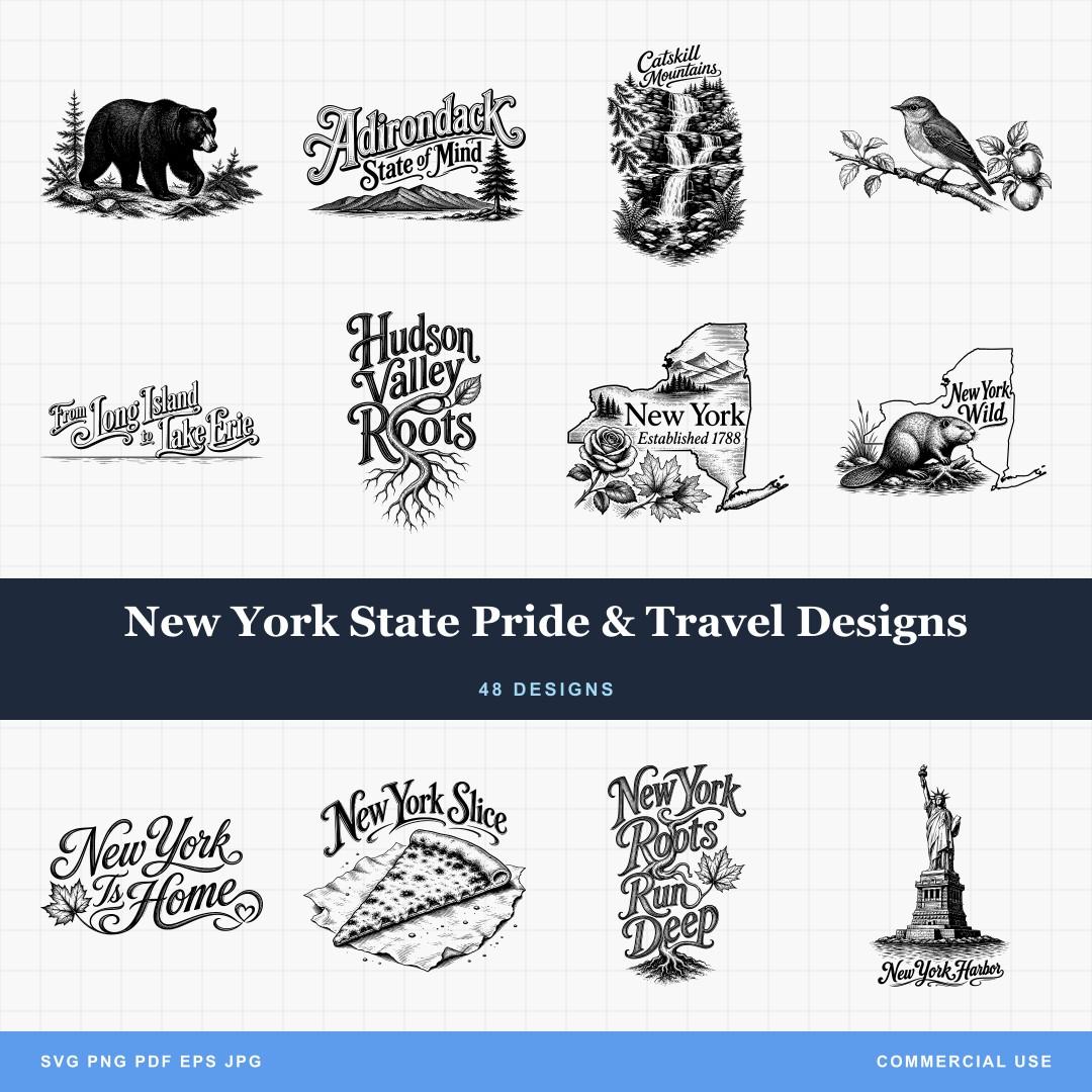 New York State Pride & Travel Designs