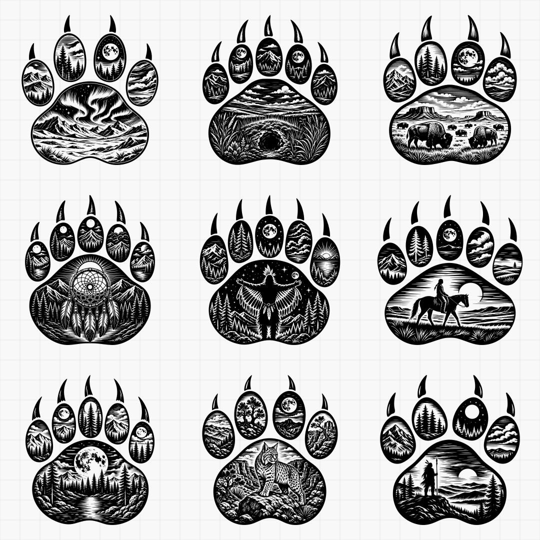 North American Predator Paw Prints - Thumbnail 2