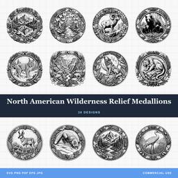 North American Wilderness Relief Medallions