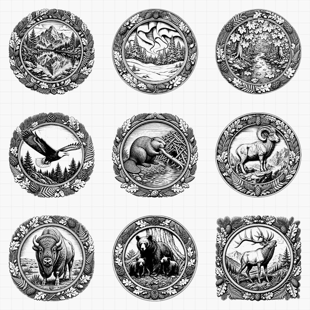North American Wilderness Relief Medallions - Thumbnail 2