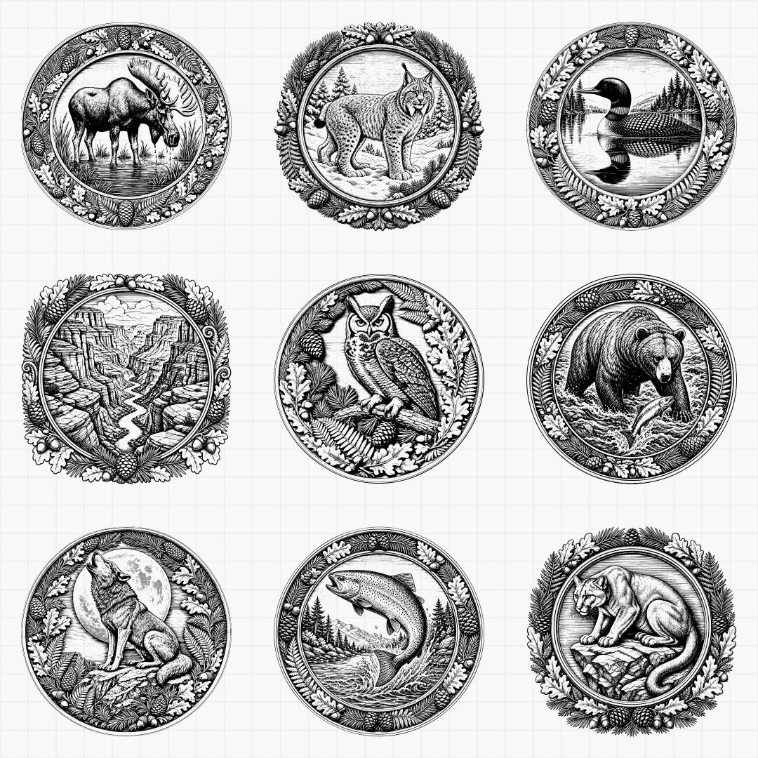 North American Wilderness Relief Medallions - Thumbnail 3