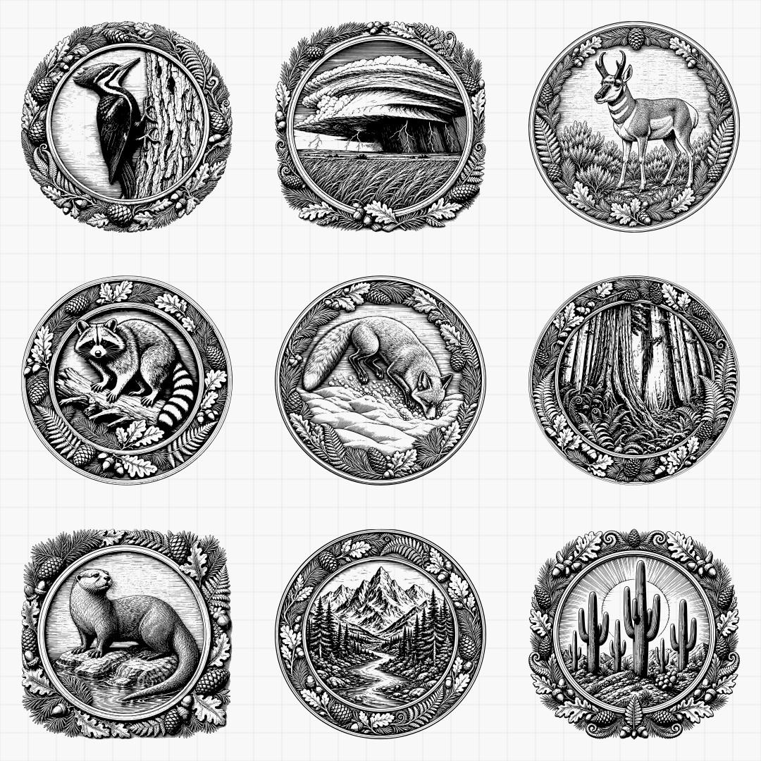 North American Wilderness Relief Medallions - Thumbnail 4