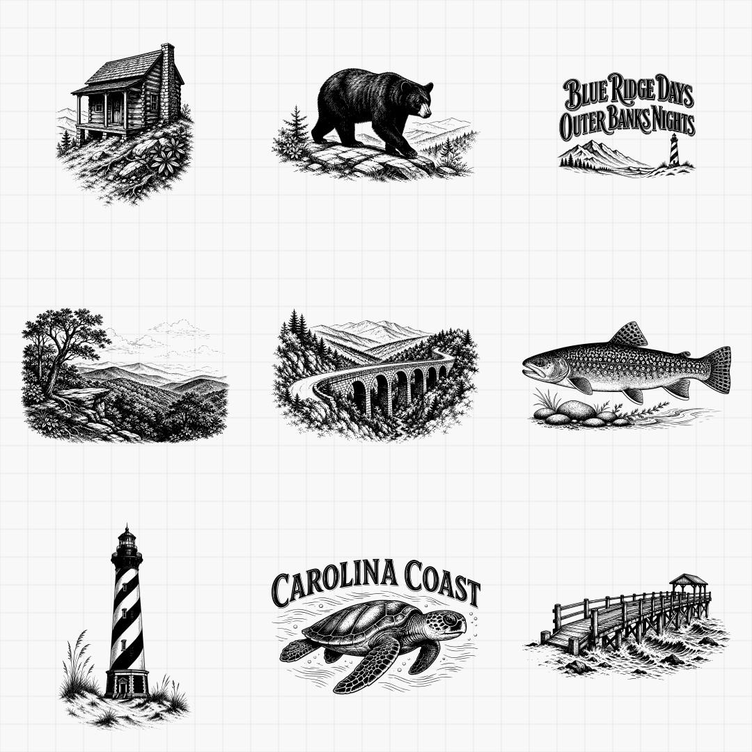 North Carolina State Pride & Travel Designs - Thumbnail 2