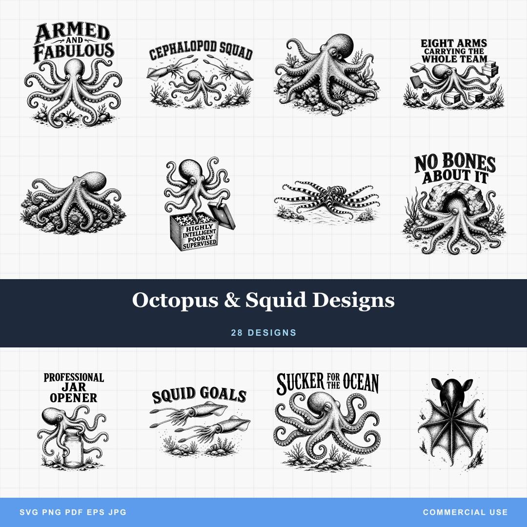 Octopus & Squid Designs