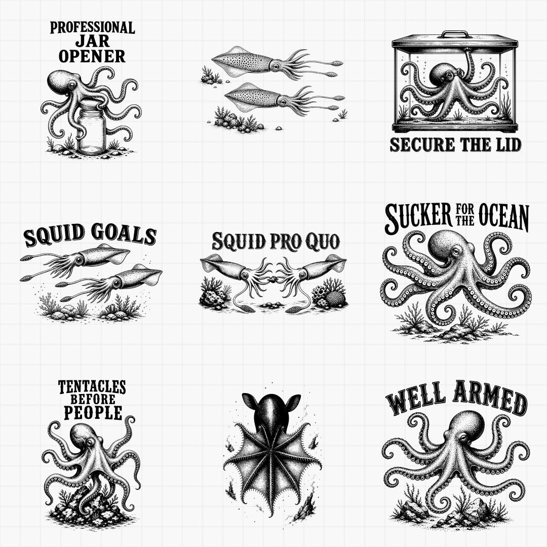 Octopus & Squid Designs - Thumbnail 4