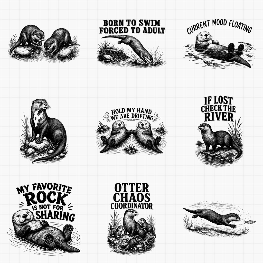 Otter SVG Designs - Thumbnail 2