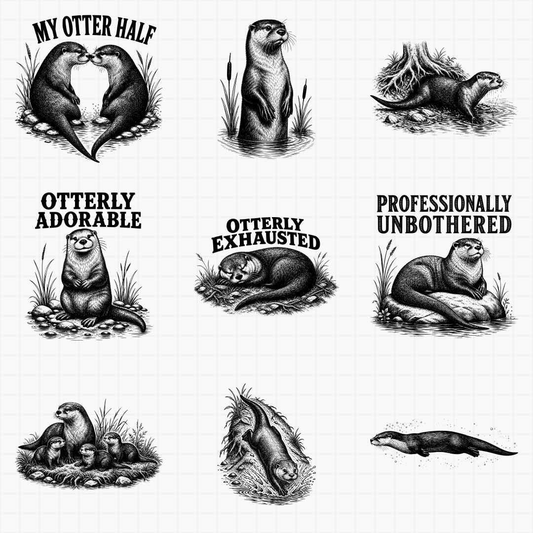 Otter SVG Designs - Thumbnail 3