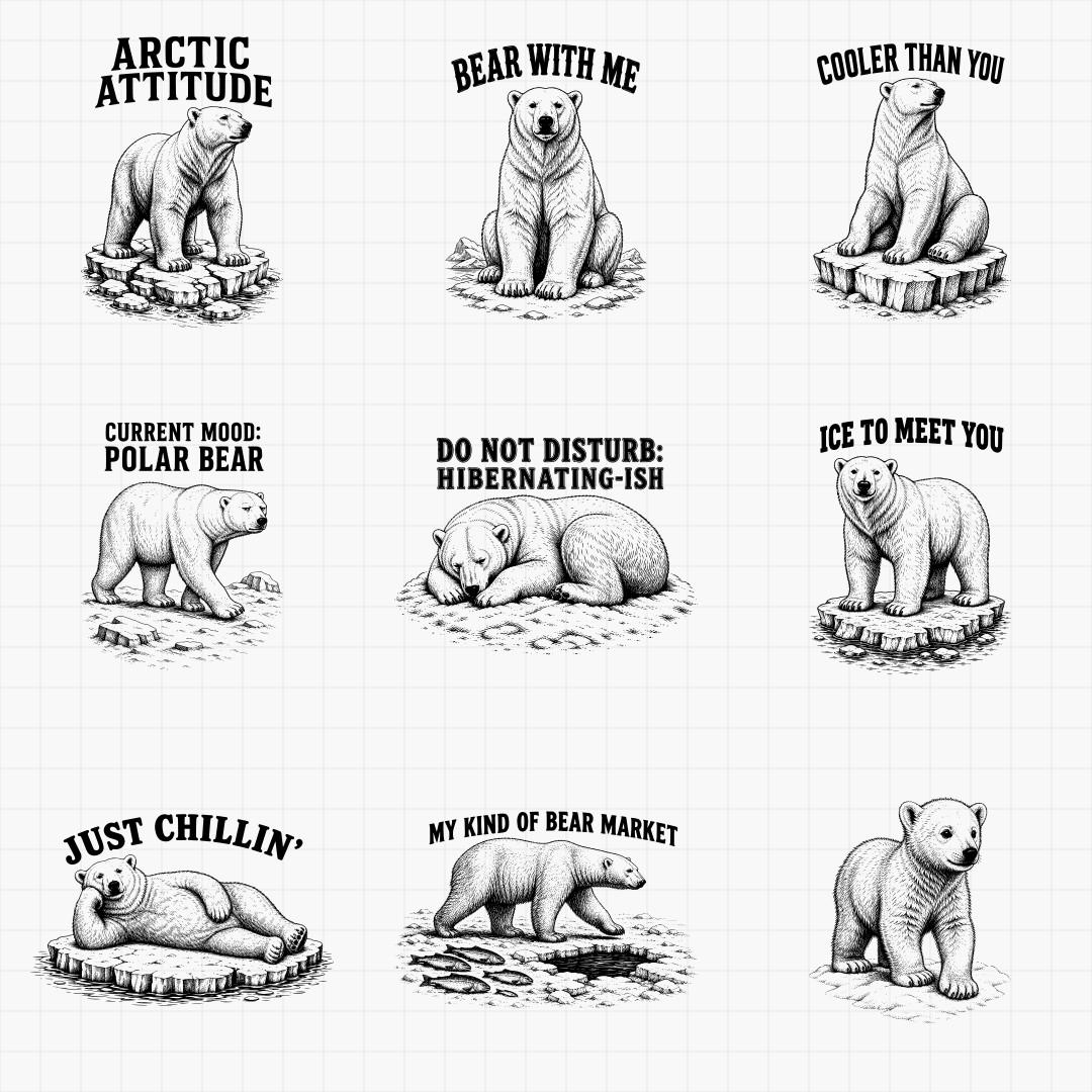 Polar Bear SVG Designs - Thumbnail 2