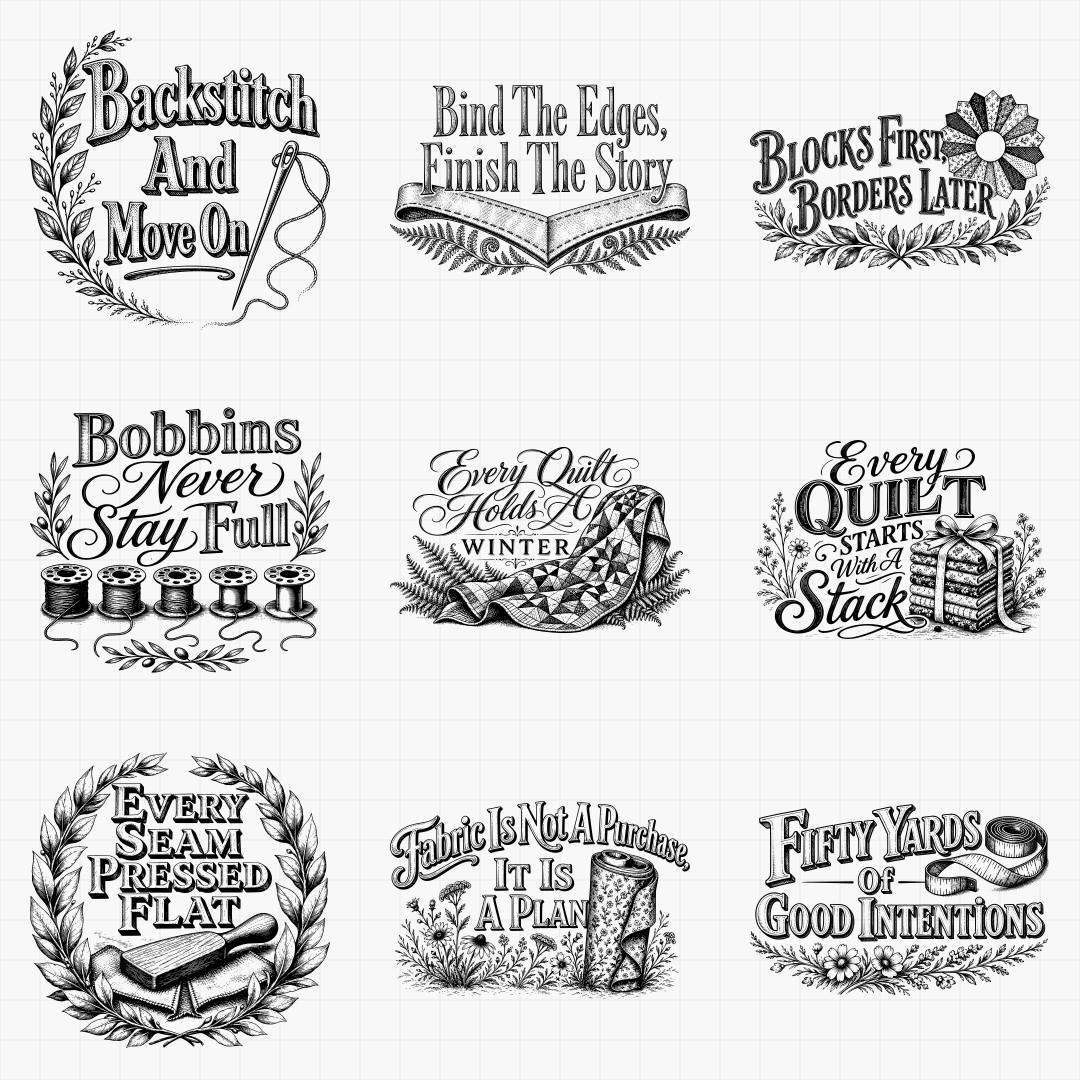 Quilting & Sewing Sayings - Thumbnail 2