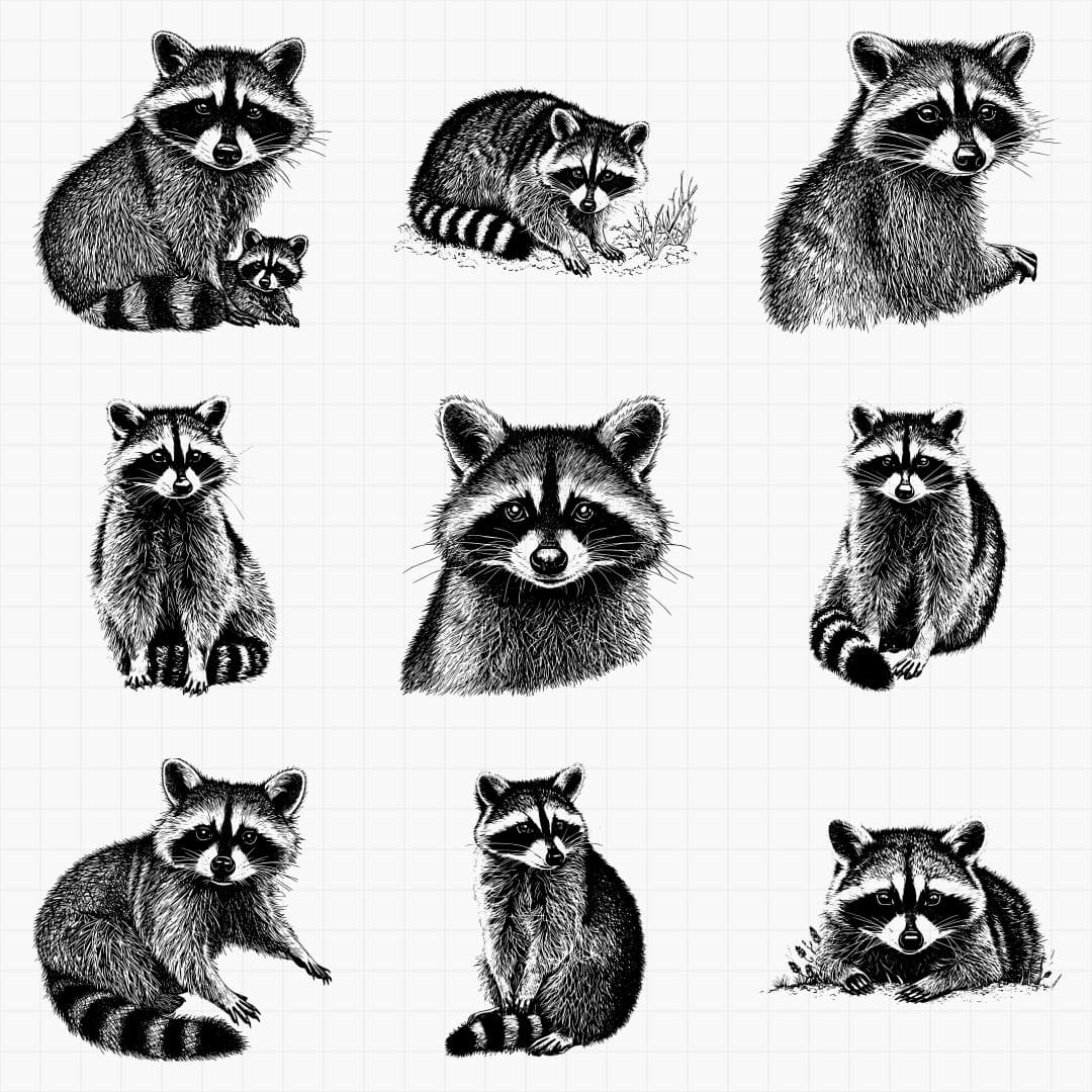Raccoon Designs | PrintCutCarve | PrintCutCarve