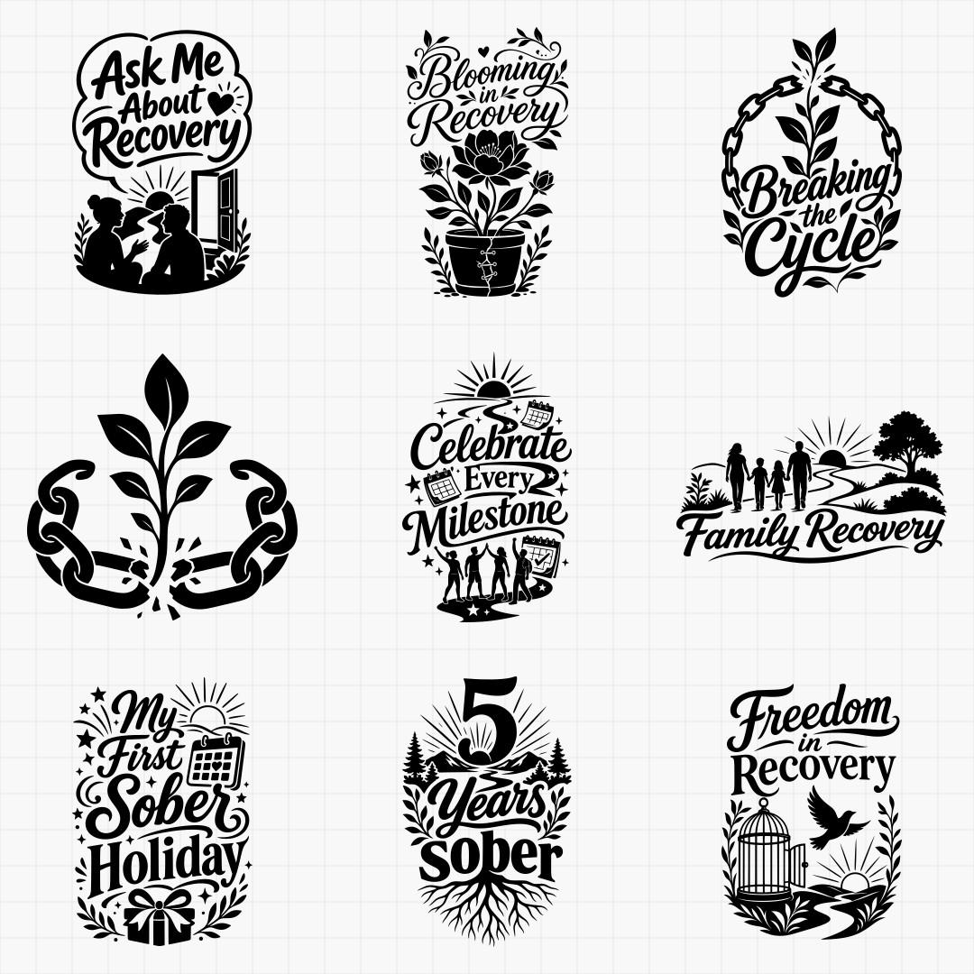 Recovery & Sobriety Milestone Designs - Thumbnail 2