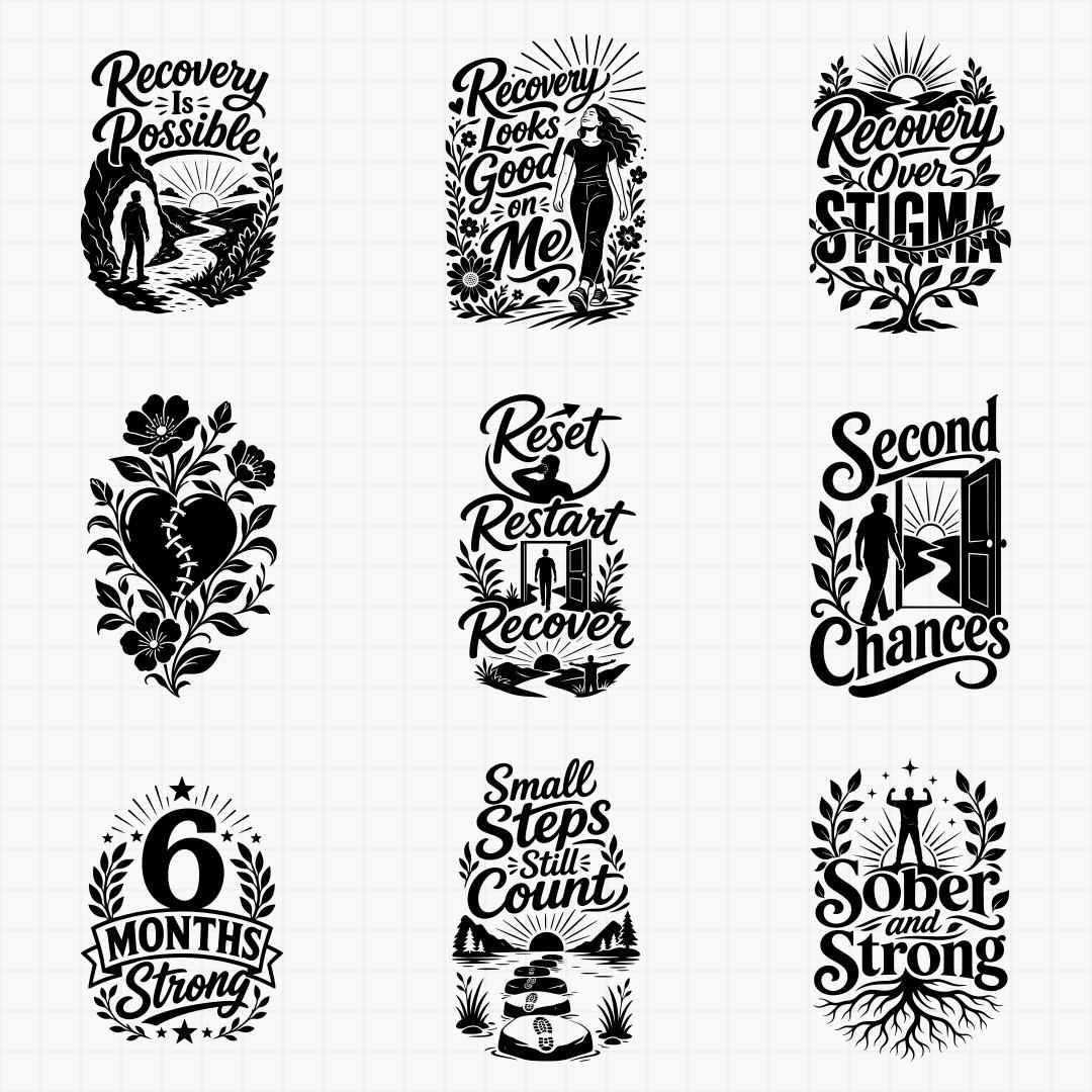 Recovery & Sobriety Milestone Designs - Thumbnail 5