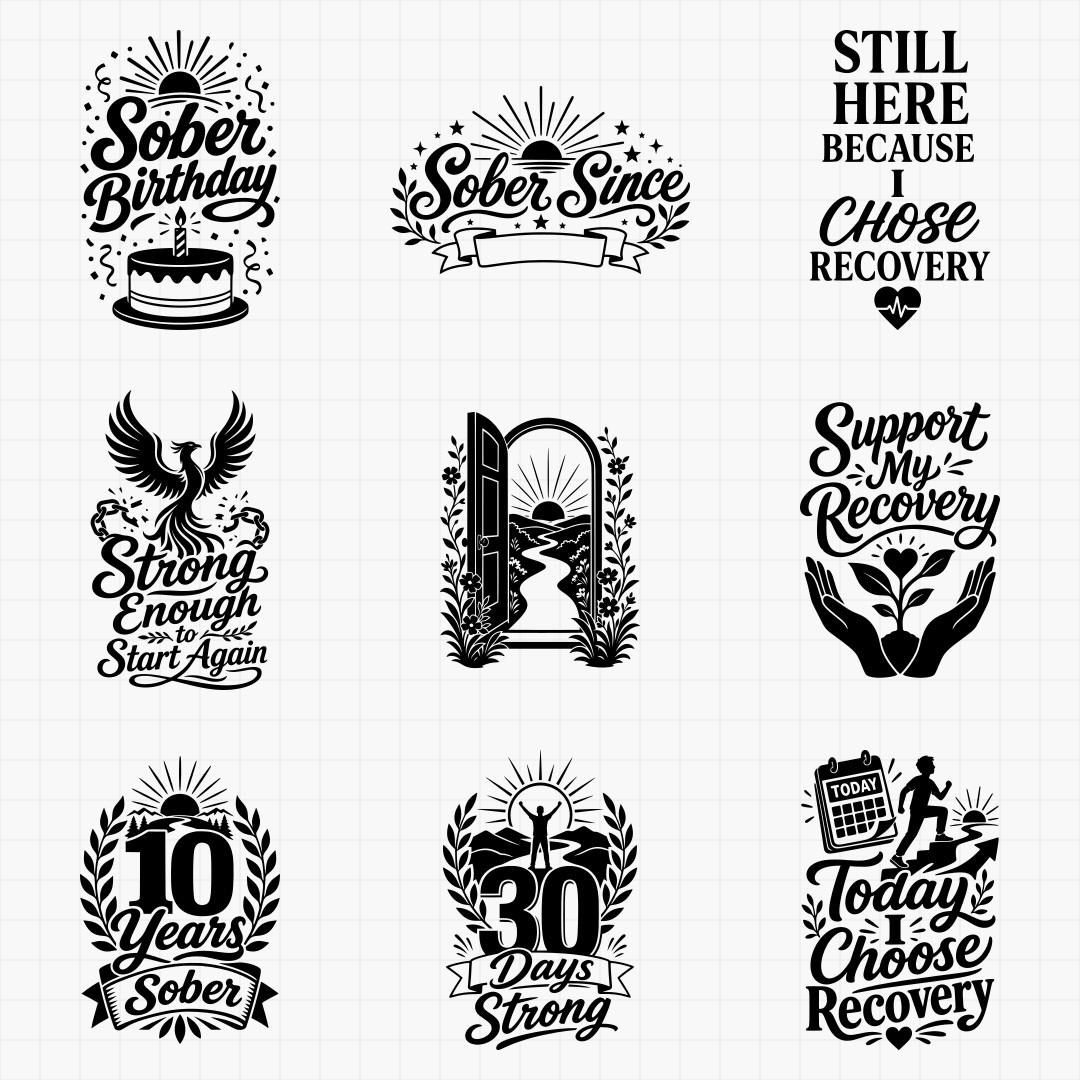 Recovery & Sobriety Milestone Designs - Thumbnail 6
