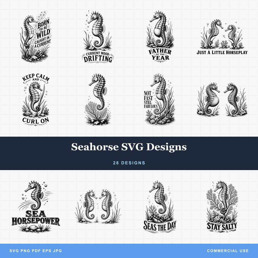 Seahorse SVG Designs