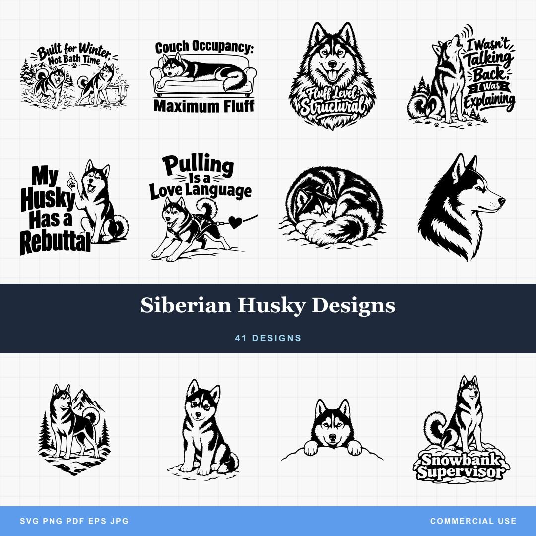 Siberian Husky Designs