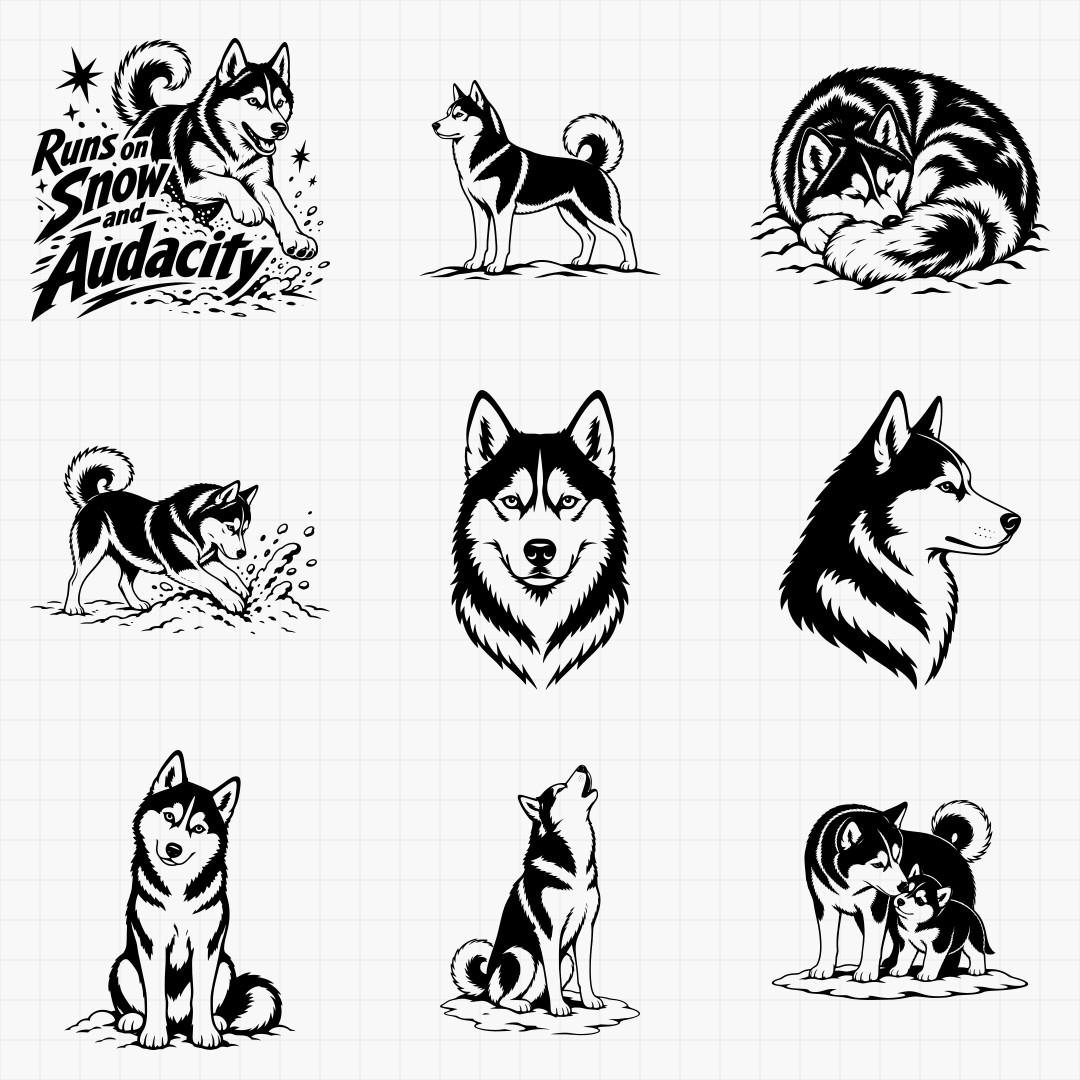 Siberian Husky Designs - Thumbnail 4