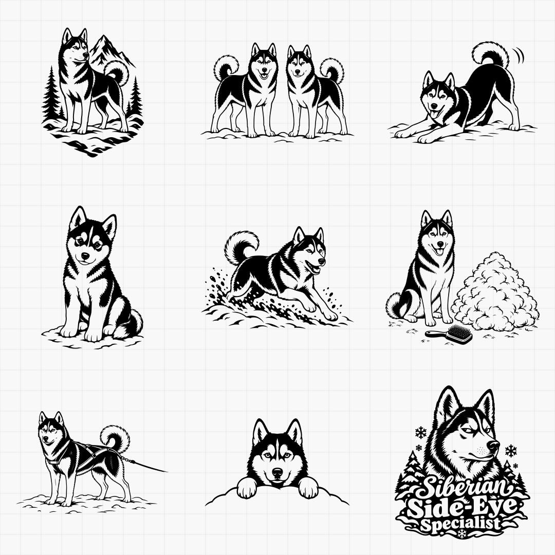 Siberian Husky Designs - Thumbnail 5
