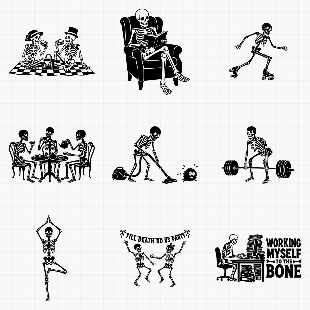 Skeleton Party & Spooky Humor Designs - Thumbnail 6