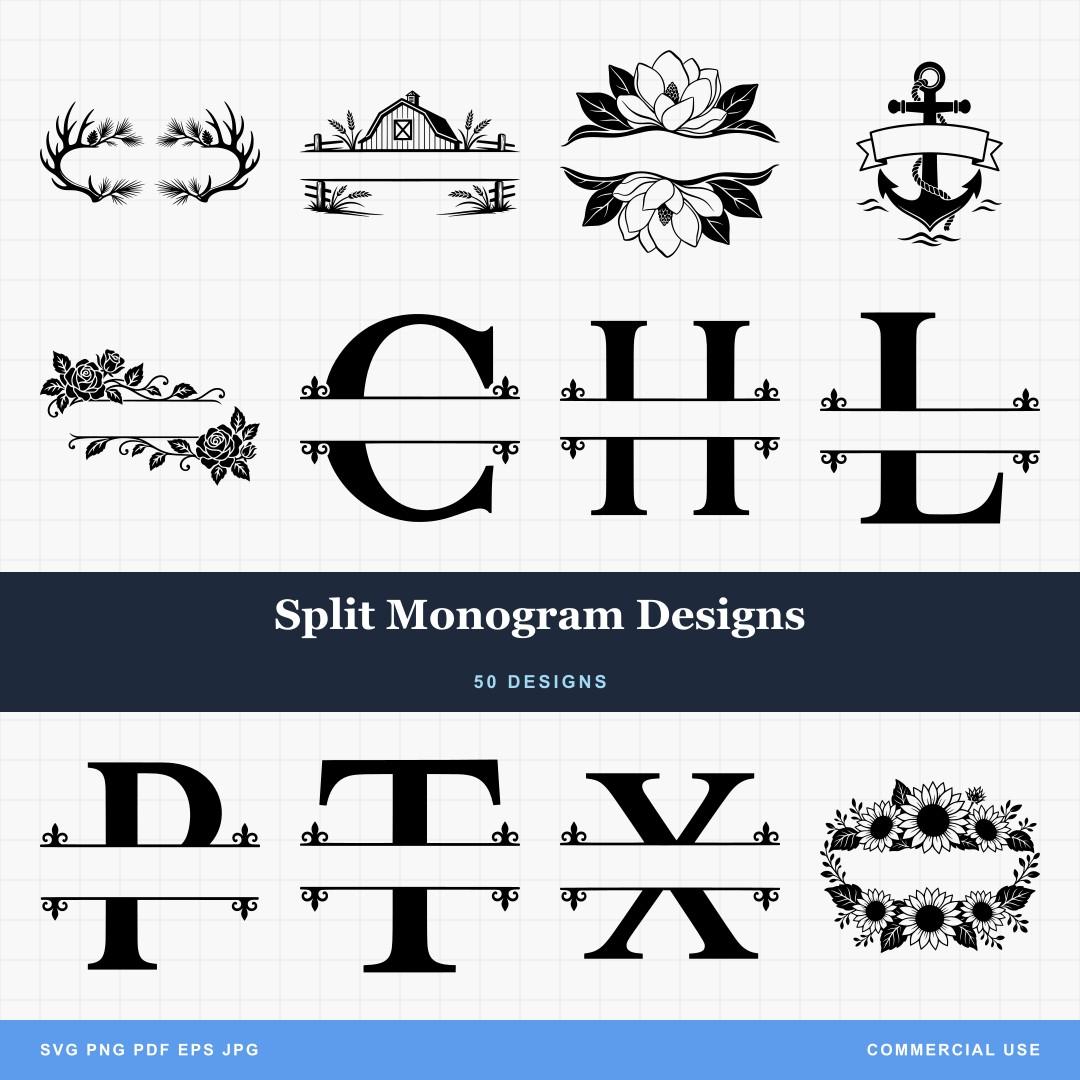 Split Monogram Designs
