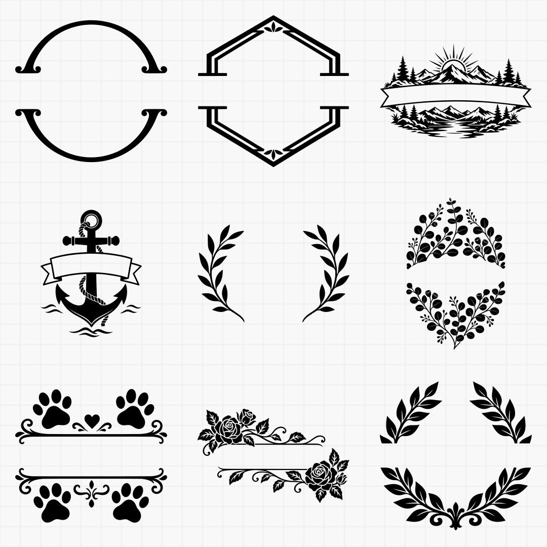 Split Monogram Designs - Thumbnail 3