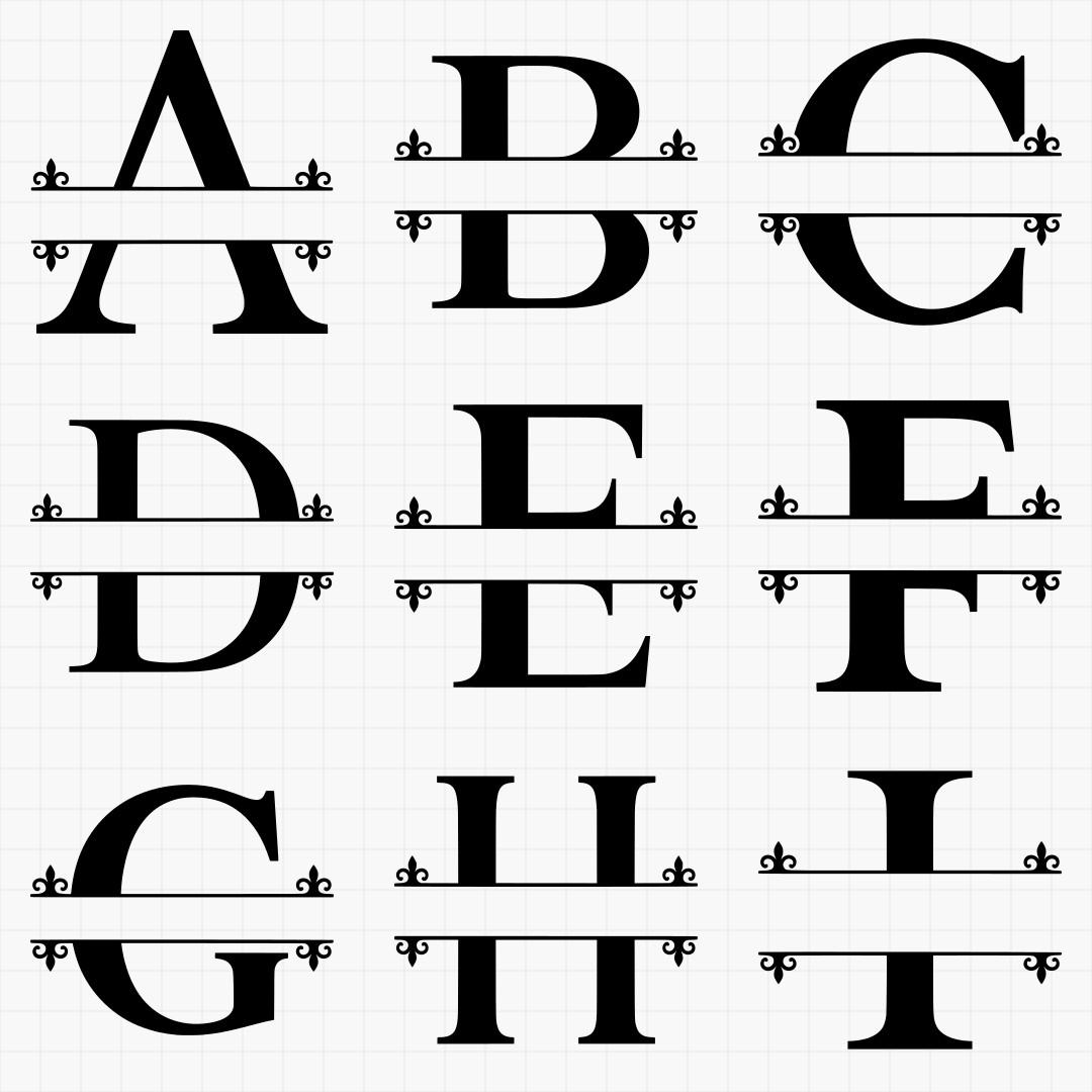 Split Monogram Designs - Thumbnail 4