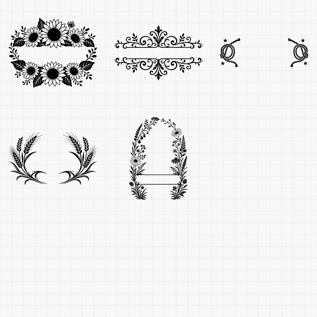 Split Monogram Designs - Thumbnail 7