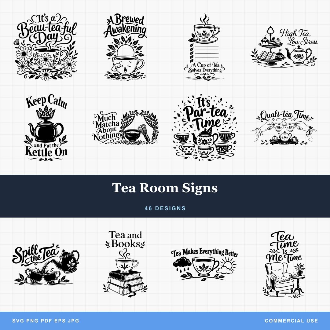 Tea Room Signs