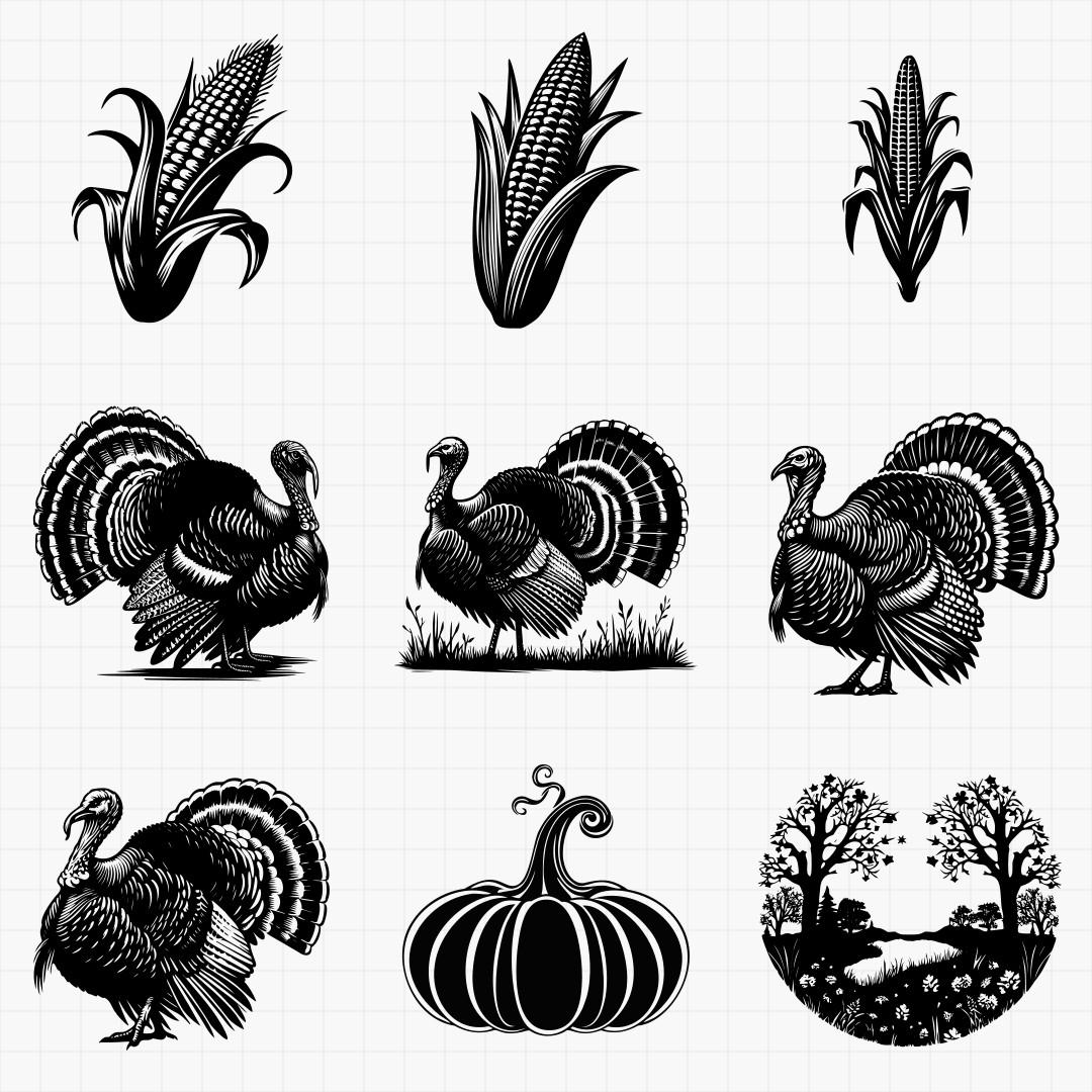 Thanksgiving And Fall Design Pack - Thumbnail 3