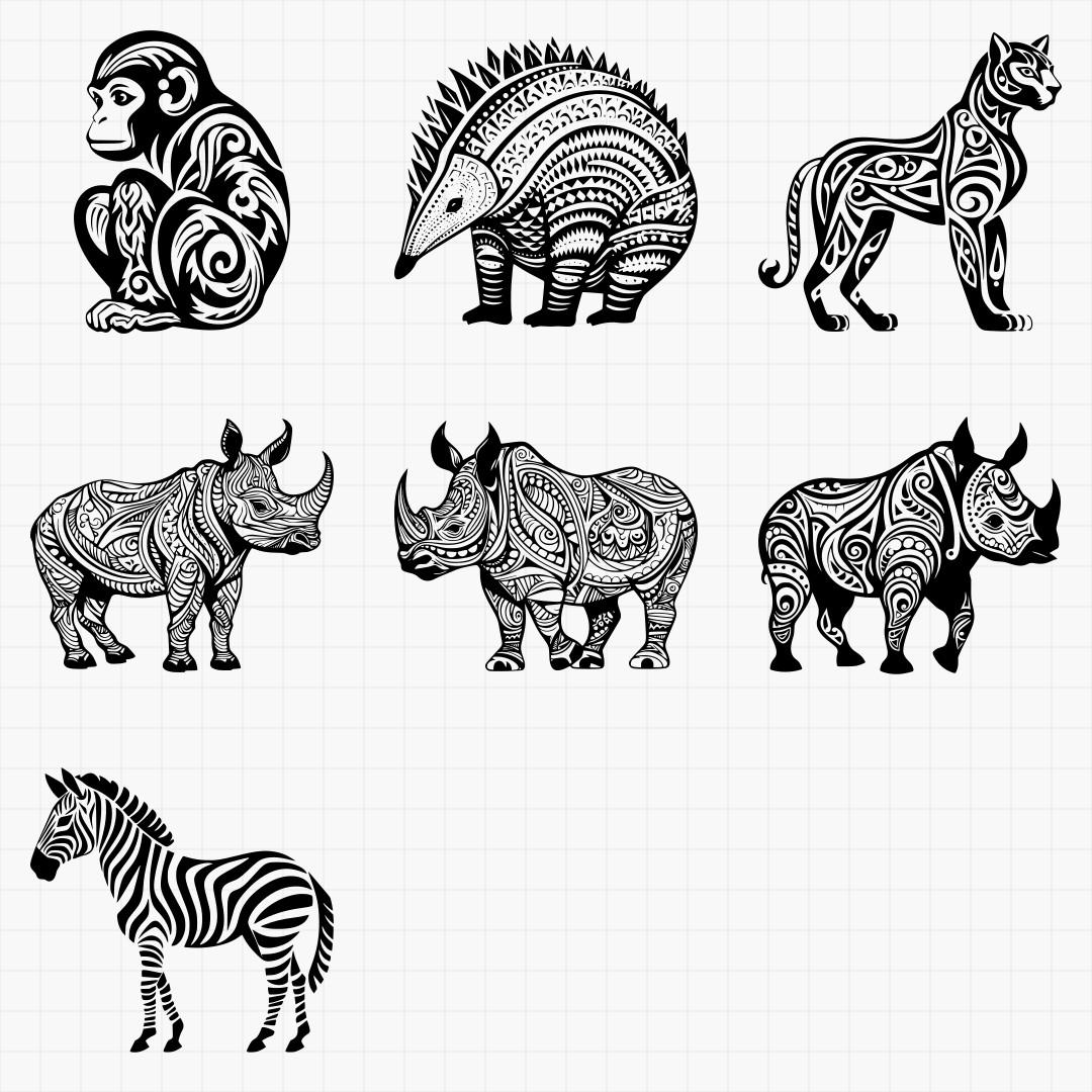 Tribal African Animal Pack - Thumbnail 4