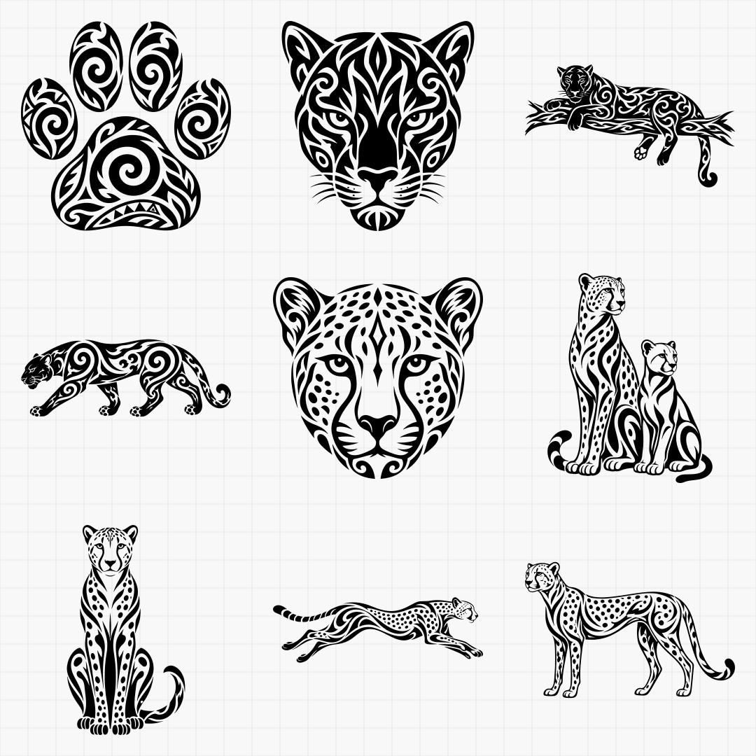 Tribal Big Cat Designs - Thumbnail 2