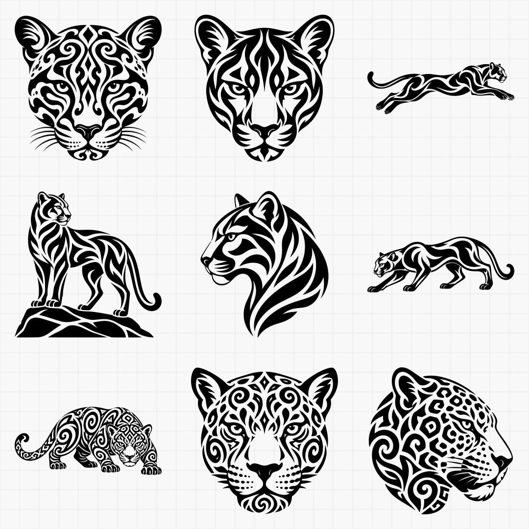Tribal Big Cat Designs - Thumbnail 3