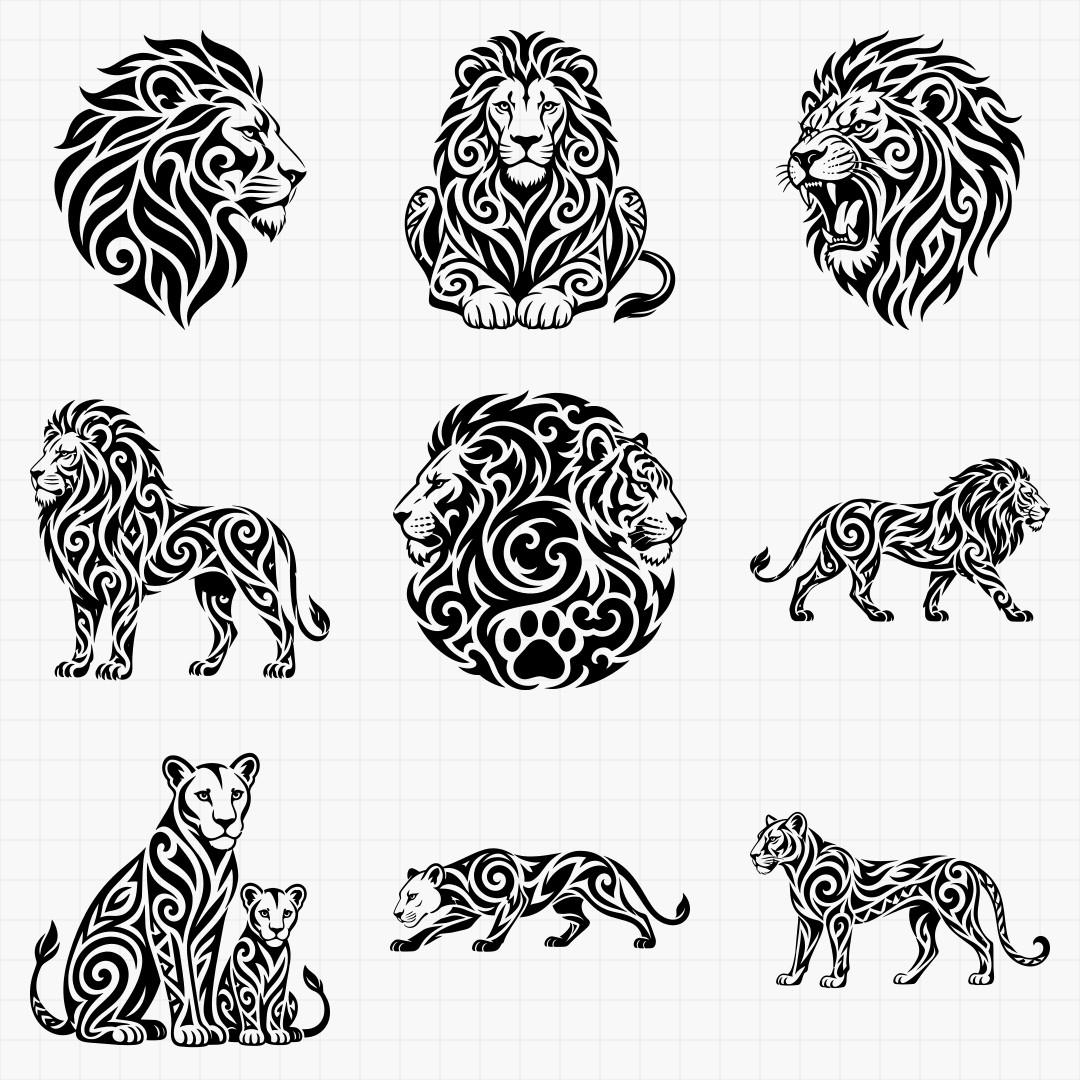 Tribal Big Cat Designs - Thumbnail 5