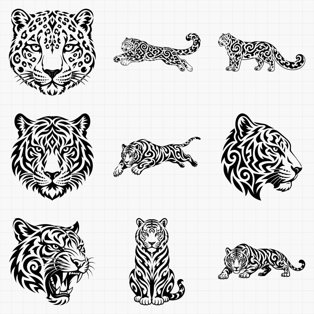 Tribal Big Cat Designs - Thumbnail 6
