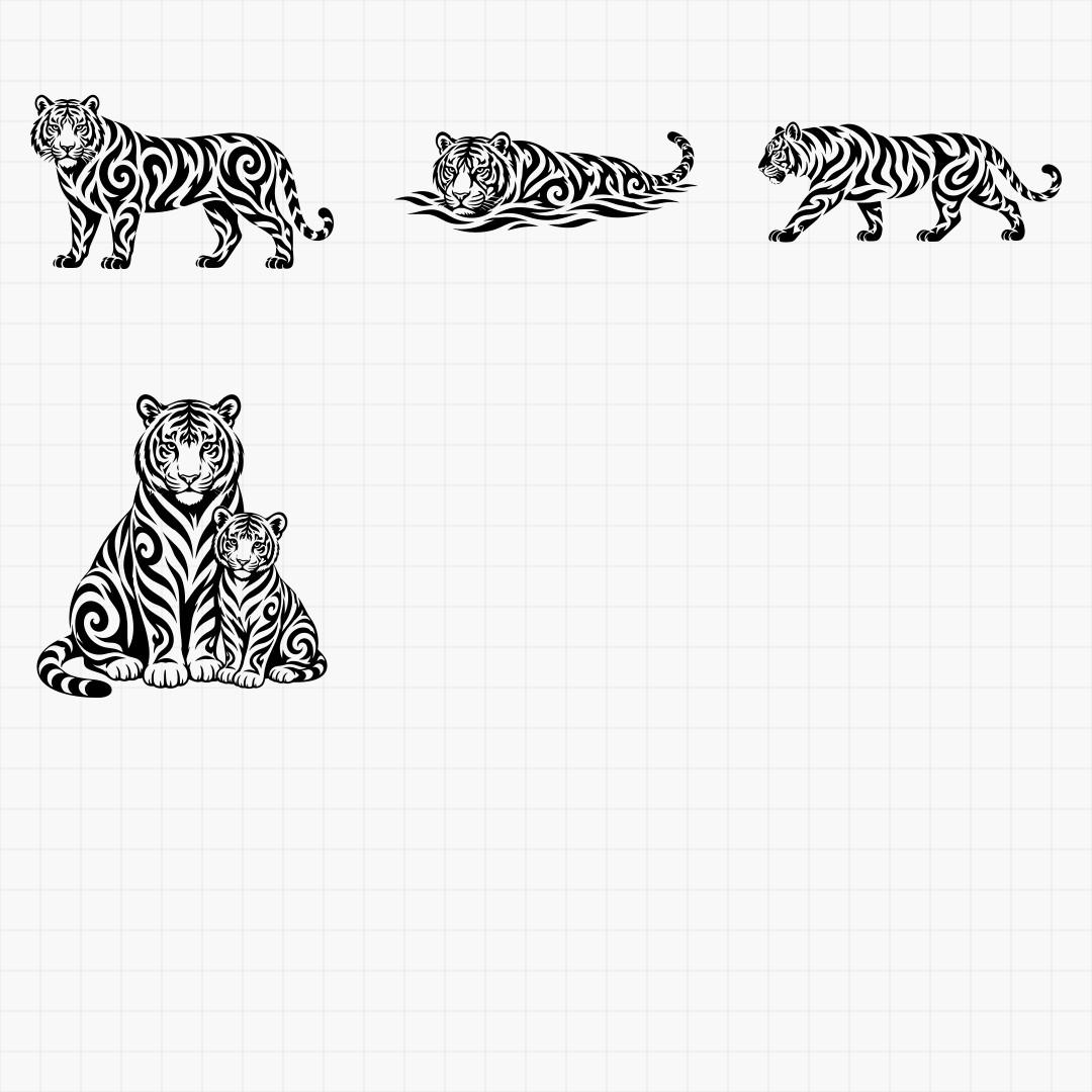 Tribal Big Cat Designs - Thumbnail 7