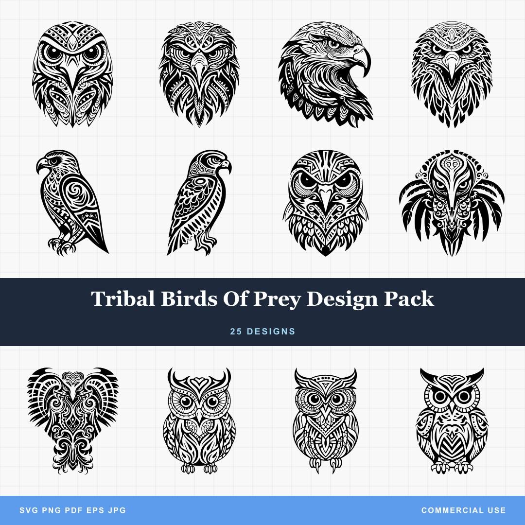 Tribal Birds Of Prey Design Pack