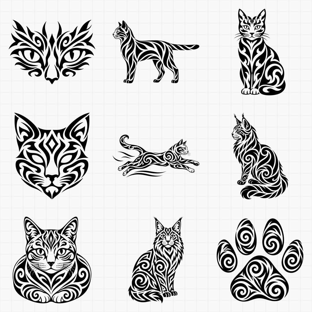 Tribal Cat Designs - Thumbnail 3