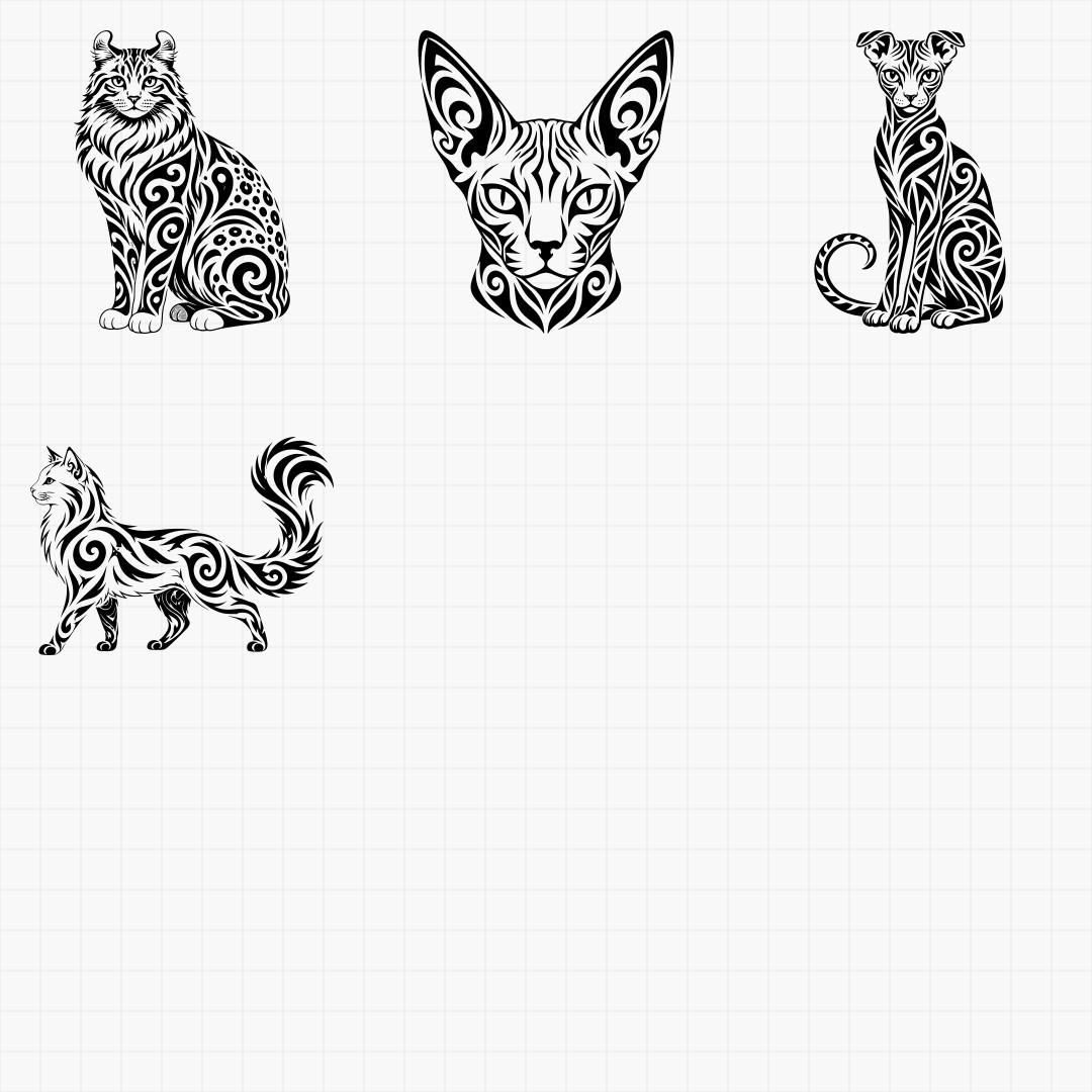 Tribal Cat Designs - Thumbnail 7