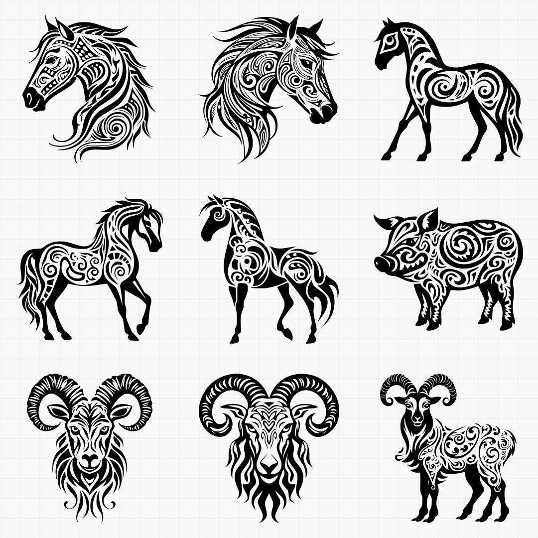 Tribal Farm Animal Pack - Thumbnail 3