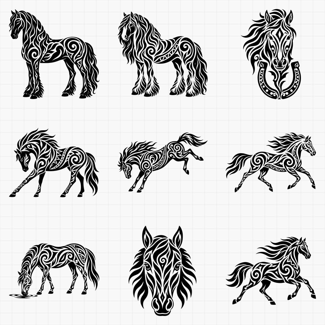Tribal Horse Designs - Thumbnail 3