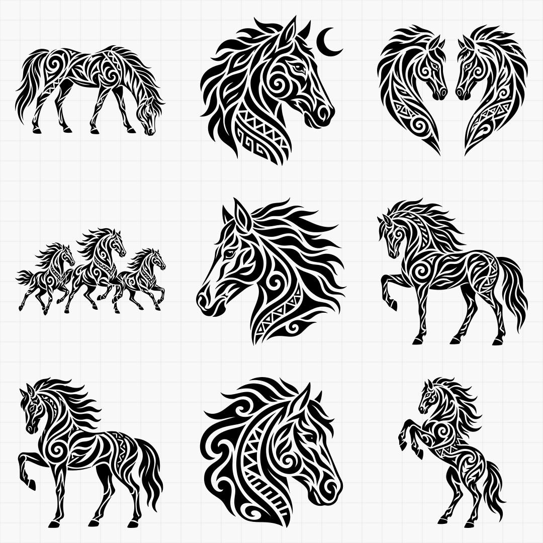 Tribal Horse Designs - Thumbnail 4
